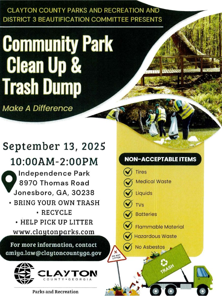 Community Clean up & Trash Dump September 13, 2025