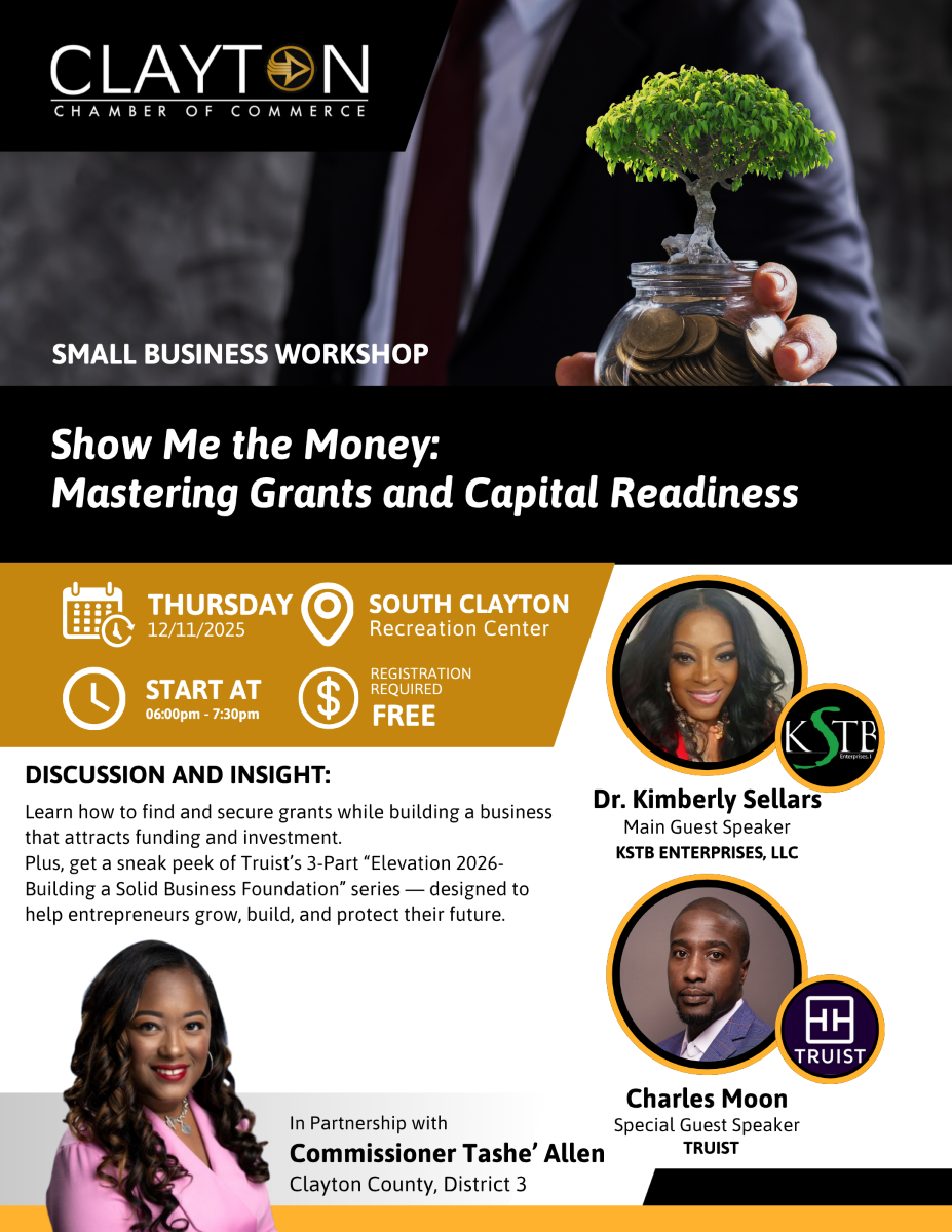 Show Me the Money: Mastering Grants and Capital Readiness Event workshop flyer
