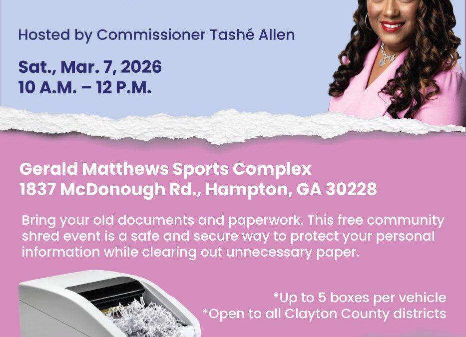 Clutter Be Gone: Community Shred Event