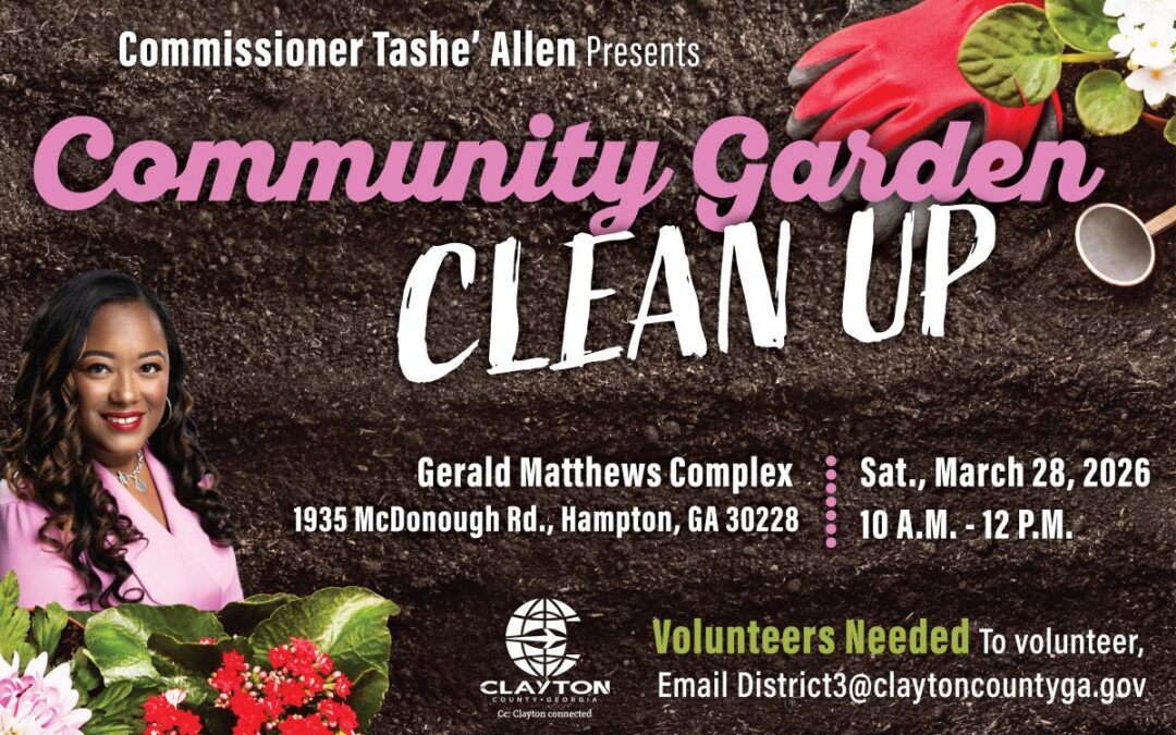 Community Garden: Clean Up March 2026 Flyer
