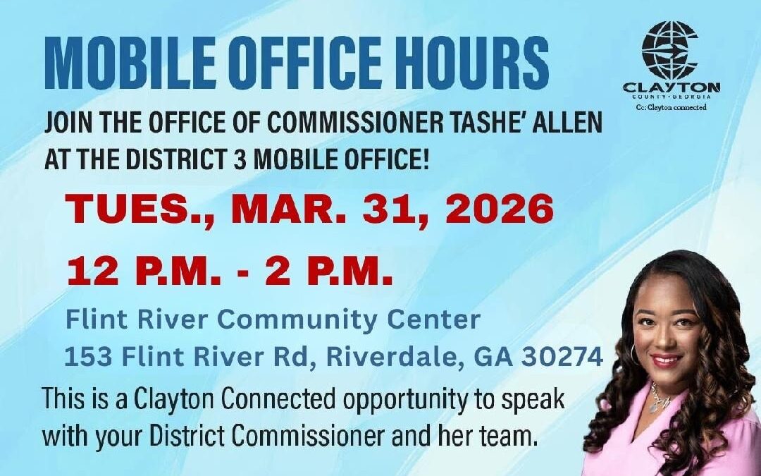 Mobile Office Hours Flyer for March 31, 2026